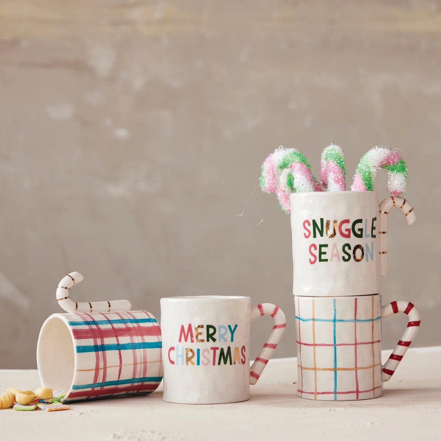 Candy Cane Handle Mug
